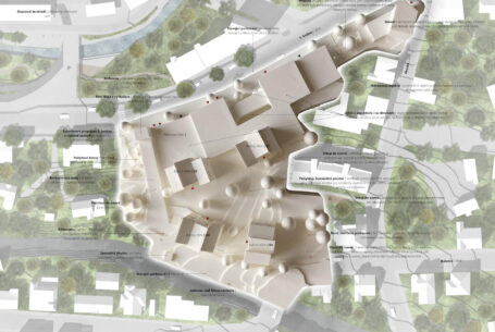 Bytový a parkovací dům, Polemika krajiny a města, architektonická soutěž